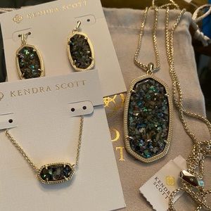 Kendra Scott Crushed Purple Abalone 3 Piece Set